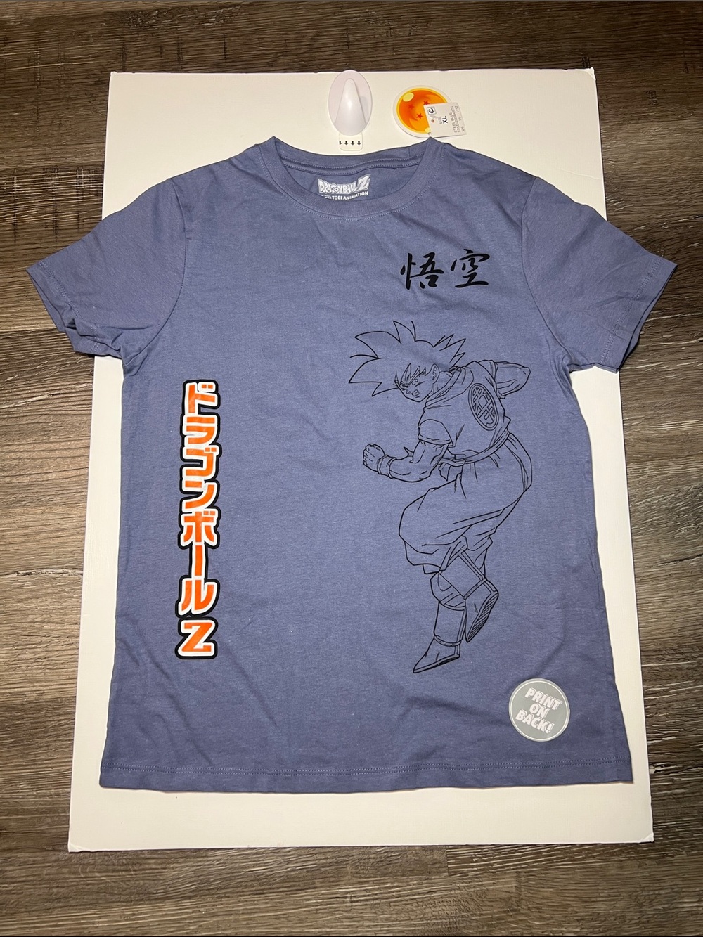 Men's Blue Dragon Ball Z Goku Graphic Tee